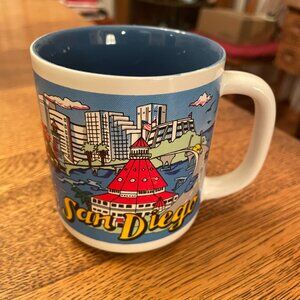 Vintage San Diego Landmarks Souvenir Coffee Cup Mug by KWC made in Korea
